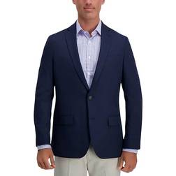 Haggar Men's The Active Series Classic Fit Gabardine Blazer, Indigo