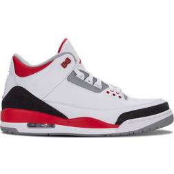 Nike Air Jordan 3 Retro M - White/Fire Red-Silver/Black