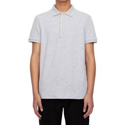 Armani Exchange Logo Placket Polo Shirt - Grey