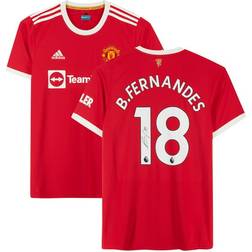 Bruno Fernandes Manchester United Autographed 2021-22 Home Jersey