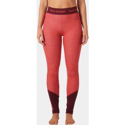 Helly Hansen Women's Lifa Merino Midweight Layer Pants Röd