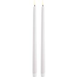 Uyuni Kertelys Nordic White LED Candle 32cm 2pcs