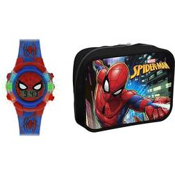 Marvel Spiderman Digital Kvartsklocka SPD4504ARGSET