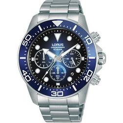 Lorus Chronograph RT343JX9 Man 43 mm Analog Kvarts Mineralglas Blue 43 mm
