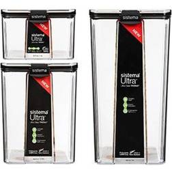 Sistema Ultra Fyrkantig 3-Pack Köksbehållare