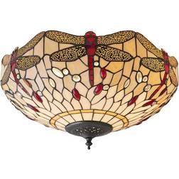 Loops Tiffany Ceiling Flush Light