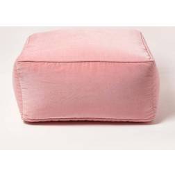 Homescapes Blush Cube Pouffe