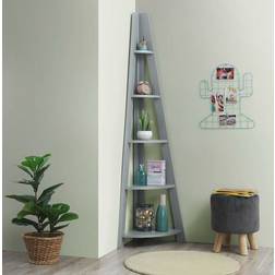 Timber Art Design Scandinavian Retro Corner Ladder Book Shelf