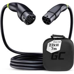 Green Cell EVKABGC02 Black Type 2 Straight 5m