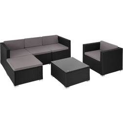 tectake Rattan Garden Lignano Armchair Outdoor Lounge Set