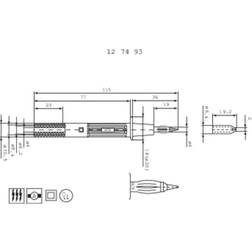 Staeubli PP-115/4 Sicherheits-Pruefspitze Steckanschluss 4mm CAT II 1000V Schwarz 1St