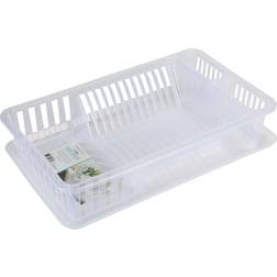 Kitchen Details Large Clear Rack Dish Drainer