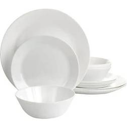 Gibson Elite Courtyard Tempered Opal Dinner Set