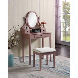 Roundhill Furniture Moniys Wood Moniya Dressing Table