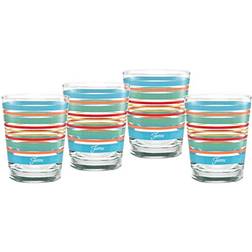 Fiesta Stripes 14-Ounce DOF Double Old Whiskey Glass