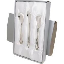 Stephan Baby 554385 3 Piece Silver Feeding Set Pack of 2