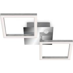 Telefunken Frame LED-Loftlampe 47 x 23 cm Krom/Alu Loftplafond