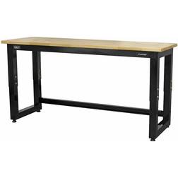 Sealey Premier Steel Adjustable Workbench with Wooden Worktop 1830mm Heavy-Duty