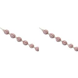 Melrose 5.5Ft Red & Ivory Fabric Ball String Garlands, 2ct. in Red/Ivory MichaelsÂ Red 5.5