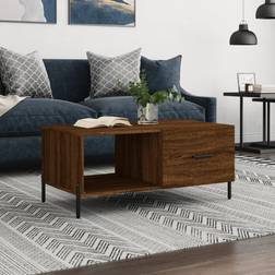 vidaXL Brown Oak Engineered Wood Coffee Table