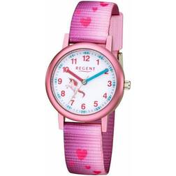 Regent Flickor analog kvarts 32018704, Rosa, One Size, Bälte