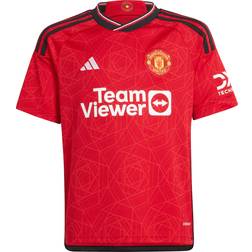 Adidas 2023-24 Manchester United Youth Home Jersey, YXL