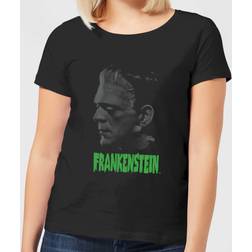Universal Monsters Universal Monsters Frankenstein Greyscale Women's T-Shirt Black Black