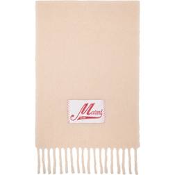 Marni Pink Fringed Scarf 00C12 ROSE UNI