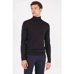 Sunspel Black Lightweight Turtleneck black