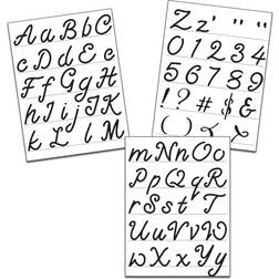 Crafter's workshop stencil 8.5"x11" 3/pkg-script alphabet tcw8.53p-6029