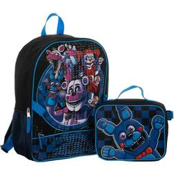 BioWorld Merchandising Five Nights at Freddy's Backpack with Lunch Box Set black