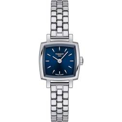 Tissot Lovely Square dameur i med lænke og blå skive