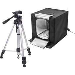 Glow led studio-cube portable shooting tent with dimmer 27" with tripod