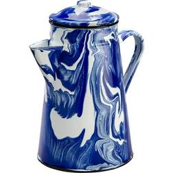 Marble Enamelware Marketplace Coffee Pitcher