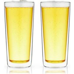 True Brands Double Walled Beer Glass