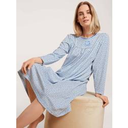 Calida Soft Cotton Nightshirt 33000 Blue Pattern * Kampanj *