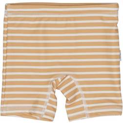 Petit Piao Swimtrunks UV50 Striped Curry/Eggnog