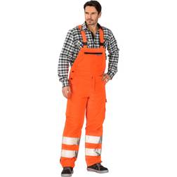 Planam Warnschutz-Winterlatzhose uni orange