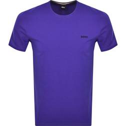 HUGO BOSS Loungewear-T-Shirt aus Stretch-Baumwolle mit kontrastfarbenem Logo