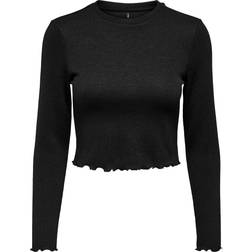 Only Cropped Top - Black