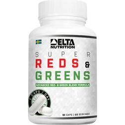 Delta Nutrition Super Reds & Green 60 stk