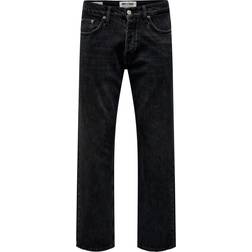 Only & Sons Sedge Loose Jeans - Black/Black Denim