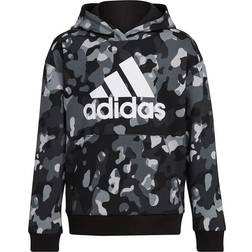 Adidas Toddler Camo Allover Print Pullover Hoodie - Black