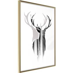 Artgeist Inramad Tavla Guardian of the Forest 30x45 Guldram Poster