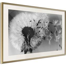 Artgeist Inramad Tavla Dandelion in the Wind 60x40 Guldram Poster