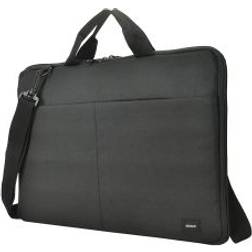 Deltaco Recycled 15.6-16" Laptop sleeve, handles, strap, black