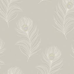 Holden Decor Opus Pavona Taupe Wallpaper 36242