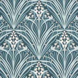 Muriva Elegance Bellflower Wallpaper Green M66114