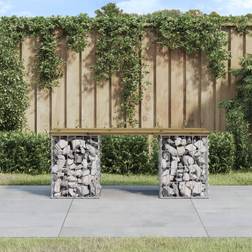 vidaXL Gabion Design 103 x 31 x 42 cm Garden Bench