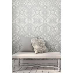 Hoopla Walls Ogee Damask Matt Wallpaper